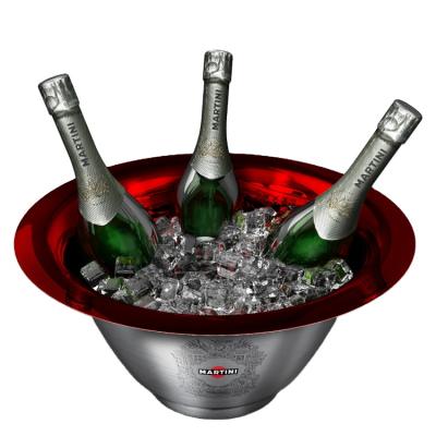 China New design and fashion ice buckets acrylic and stainless steel ice buckets diameter 43.5*20.5cm for sale