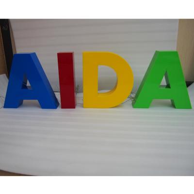 China Sign letter views 3d billboard vanity lightbox led box advertising solar light box Customized Logo for sale