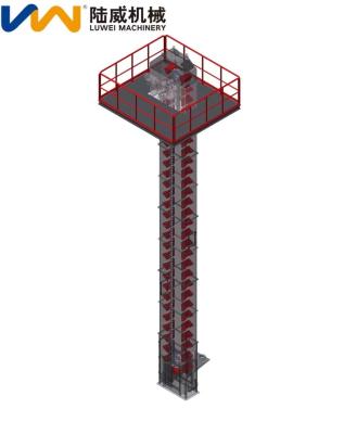 China Easy Installation And Maintenance Low Price Ne Plate Chain Bucket Lift Vertical Conveyor for sale