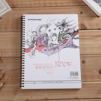 China Exercise sketchbook, heavy paper, drawing protection for ink, pencil, fountain pen, charcoal 02020500 for sale