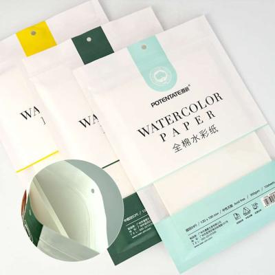 China 100% Cotton Watercolor Cotton Zip Lock Bag 10sheets Potentate Artist Painting Drawing Watercolor Rough Paper for sale