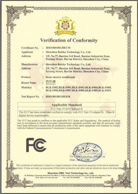 FCC - Shenzhen Baleka Technology Co., Ltd.