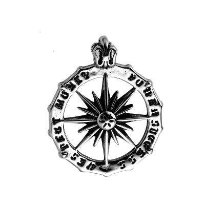 China Fashionable hip-hop punk stainless steel necklace accessories fashion bossy sun god pendant for sale