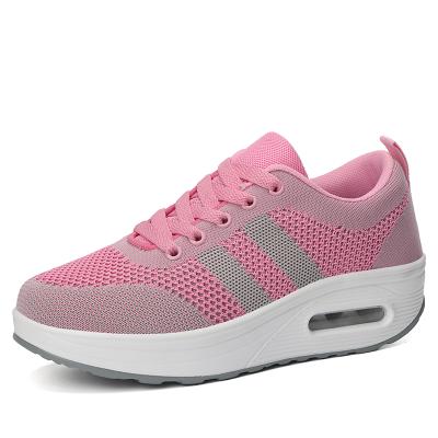 China CUSHIONING New Fashion Thick Unique Ladies Shoes Mesh Breathable Women Casual Zapatillas Mujer Shoes for sale