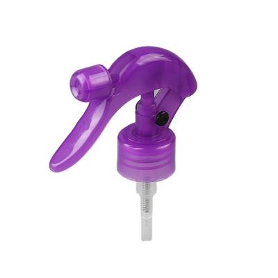 China 24/410 Plastic Mini Trigger Sprayer 24/410 28/410 Purple Dispenser Sprayer Hand Spray Pump For Cleaning for sale