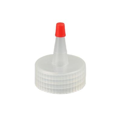 China Bottles Long Nozzle Dropper Cap Linerless Twist Off Cap For Shampoo Bottle 38/410 PP Plastic Cap for sale