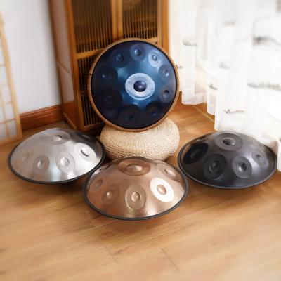 China Handmade Cross-border wholesale musical instrument tongue drums genuine steel tongue drums hand-made disc drums for sale