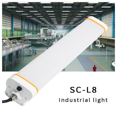 China PC +Aluminum Alloy Ip65 Water Proof Lighting 100W Triproof Light Led Lamp Triproof Led Batten Light for sale