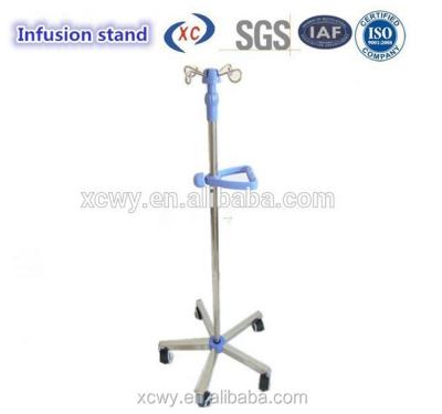 China Commercial Furniture ISO Approved STS 304 Rustproof Hospital Infusion Pump Heavy Base Rack for sale