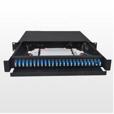 China LC duplex 24 port steel fiber optic patch panel odf distribution frame price for sale