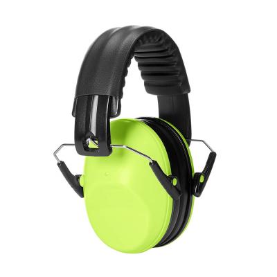 China ANT5PPE Reusable Adjustable Green Passive Noise Canceling Kids Earmuff With Logo Printing for sale