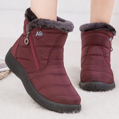 China Thermal Fashion Waterproof Snow Boots Casual Light Ankle Botas Mujer Women Winter Warm Boots Winter Shoes Color Women for sale