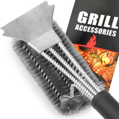 China BBQ Grill Brush & Scraper Easily Cleaned Factory Yuming Grill Brush, Safe 18