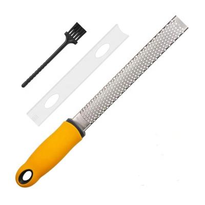 China Sustainable Hot Sale Kitchen Yuming Stainless Steel With Cheese Grater Citrus Graters Lemon Zester for sale