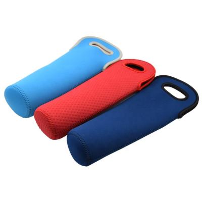 China Dropshipping Waterproof Custom Size Support Thick Eco-friendly Neoprene Insulated Printing Carrier Beer Bottle Holder Cooler Wine Bag for sale