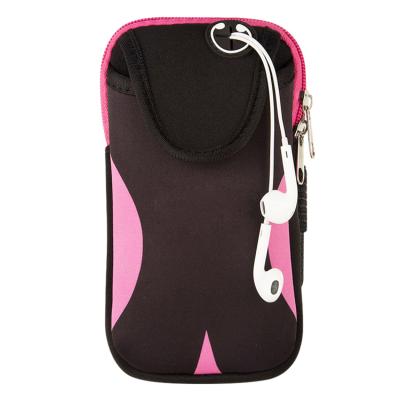 China Shockproof Neoprene Running Sports Jogging Gym Armband Arm Band Holder Wrist Arm Recycling Bag For Cell Phones for sale