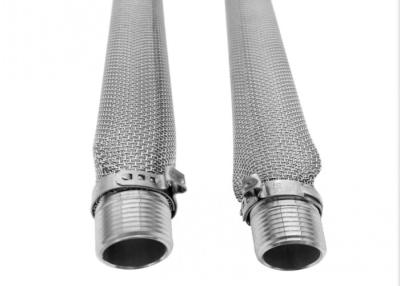 China Bier-Draht Mesh Filter Tube Hauptgebräu des Nahrungsmittelgrades 304SS 1/2“ NPT 6 Zoll 12 Zoll zu verkaufen