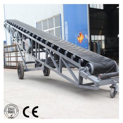 China Heat Resistant Sugar Bags Loading Stacking Belt Conveyor for sale