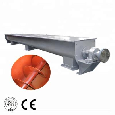 China Small heat resistant spiral screw conveyor with shaft for sand for sale