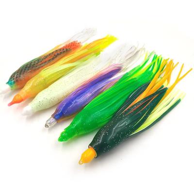 China Quality 6.5cm Fishing Lure Factory Wholesale Price 20g Soft Octopus Squid Trolling Lure Saltwater Sea Fishing Lure Good for sale