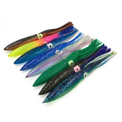 China New Product Good Seawater Saltwater Sea Fishing Lure Trolling Lure Price Fishing Shimmy Bait Octopus Squid UV Trolling Lure for sale