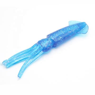 China Saltwater Sea Fishing Trolling Lure 7 Inch Soft Fishing Squid Lure 18 Cm Mauler Luminous Squid Fishing Lures for sale