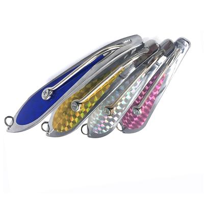 China 110MM Trolling Lure, 20G Factory OEM Saltwater Sea Fishing High Speed ​​Trolling Lures Administer Fixed Spoon Hook Fishing Lures Spinning Fishing Spoons the train for sale