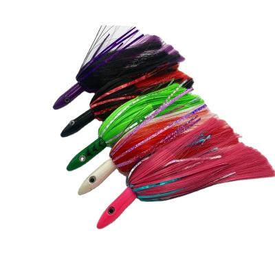 China Wholesale 7in Seawater Seawater Fishing Lure Manufacturer 78g Trolling Top Jig Edges Squid Lure for sale