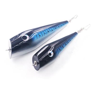 China 10Inches Trolling Lure, 13Inches Big Game Wooden Seawater Fishing Tackle Deep Sea Sea Fishing Trolling High Speed ​​Puzzle Lure Metal Fishing Lure -Pisces for sale