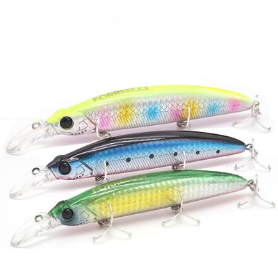 China Tungsten Ratchets Hot Selling Lure Fishing 110mm Bass Hook Saltwater Floating Fishing Lure Minnow Baits Tackle Free Shipping for sale