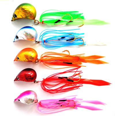 China OEM High Quality Metal Baiting Lure 40g, 50g, 60g, 70g, 80g, 90g, 100g, 120g, Lead 150g Kabura Metal Baiting Lure Saltwater Good Quality Fluorescent Slow Pitch peach for sale