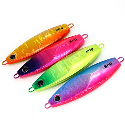 China OEM High Quality Metal Baiting Lure SHINLON 40g 60g 80g 100g Slow Baiting Metal Bait Heavy Lure For Saltwater Fishing Baiting Lures for sale