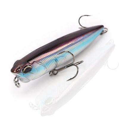 China Durable 65mm, 75mm, 100mm 2021 Newcomers Hard Wobblers Pencil Topwater Lure Aritificial Pencil Lures Floating Saltwater for sale