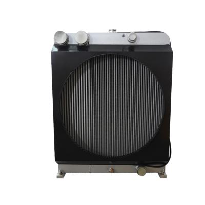 China Machinery repair shops engine radiator plate-fin heat exchanger for harvester agricultural machinery engine and intercooler two in one radiator for sale