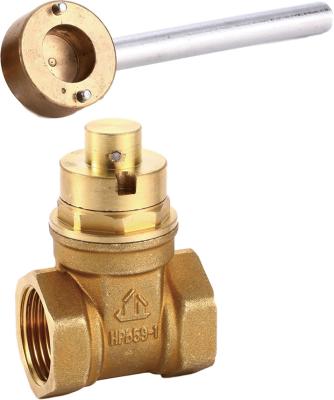 China JC-222 General 1/2 - 2 Inch Color Lock Industrial High Pressure Natural Brass Gate Valve for sale