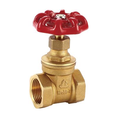 China General Durable Brass Natural Color JC-202 Industrial Brass Gate Valves for sale