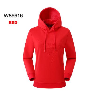 China New Design Red Color Breathable Pull Over Sports Jogger Hoodie Sweatshirt Warm Manufacturers for sale