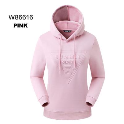 China Breathable Wholesale Pink Sports Gym Pull Over Hoodies Cotton Spandex Manufacturers for sale