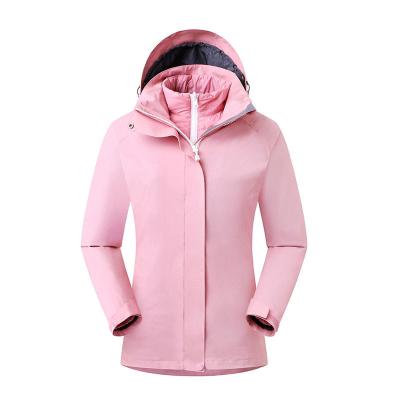 China Breathable Wholesale Polyester Down Jacket Winter Women Outdoor Down Jacket Women 3 In 1 for sale