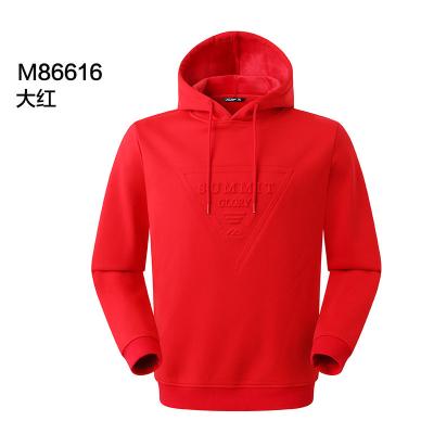 China Custom Seller Red Breathable Sweatshirt Hoodies Fashion Red Cheap Men Manufacturers Wholesale for sale