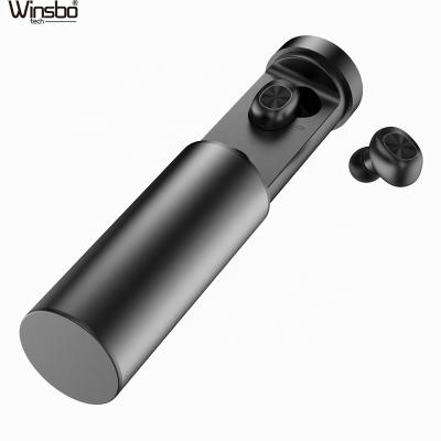 China True 3D In-ear Stereo Sound Amount Wireless Earphone TWS BT 5.0 Earbuds With Rotary Charger Case for sale