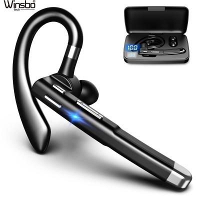 China 15 Meters Extendable YYK 520 Single Earhook In Ear Driver Wireless Earphone With Chargign Handsfree Case for sale