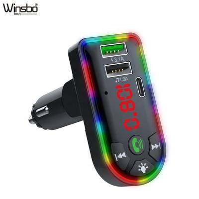 China Digital LED Display New Design Hands Car Kit Mp 3 Player 2 Usb Phone Adapter Free Radio Car Charger Blue Tooth Fm Transmitter for sale