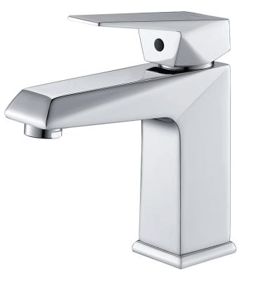 China 2021 Bathroom Faucets Chrome Diamond Shape Design Multi Faceted Cut Square Basin Faucet Mixer With cUPC Certificate for sale