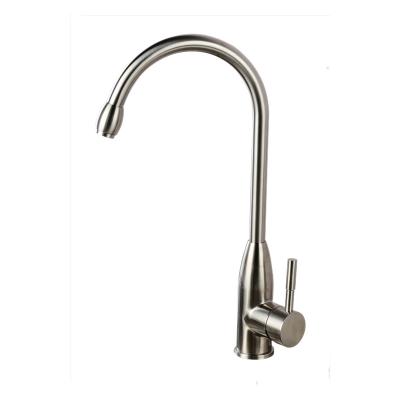 China Eco-friendly Thermostatic Faucets Single Handle Deck Mounted Swivel 304 Stainless Steel Faucet For Kitchen Sink for sale