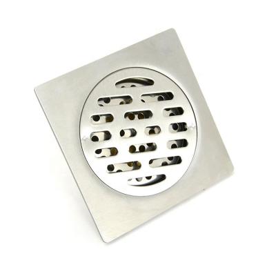 China Anti-odor anti odor polishesd chrome brass floor drain 4 inch square bathroom floor drain for sale