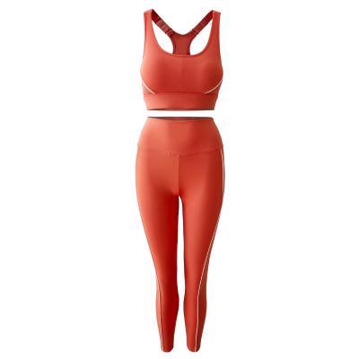 China Custom Anti-Static Yoga Wear Sport Clothing Set Sport Fitness Women Yoga Set Women Yoga Two Piece Set for sale