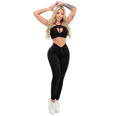 China Factory Breathable 2021 Hot Sale Yoga Set Seamless Yoga Workout 2 Piece Set Yoga Activewear Set for sale