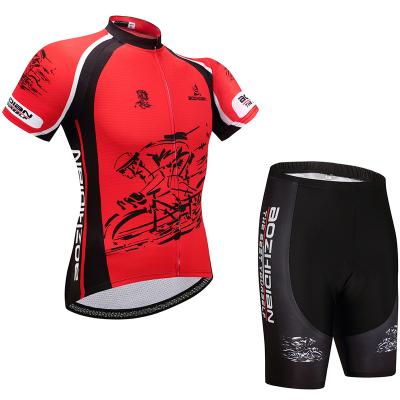 China Team Sport Clothes Summer Breathable Pro Cycling Reversible Cycling Custom Men Cycling Wear Bicycle Shirt Short Sleeve Suit for sale