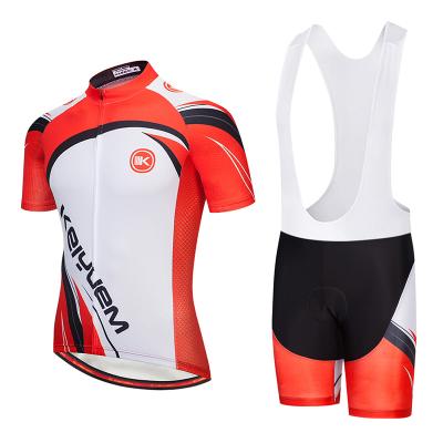 China Custom 2021 New Men's Cycling Sweatshirt Set Reversible Road Short Sleeve Men's Cycling Suit Recycling Suit for sale